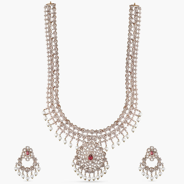 Jalaja Delicate Pearl Chain Necklace