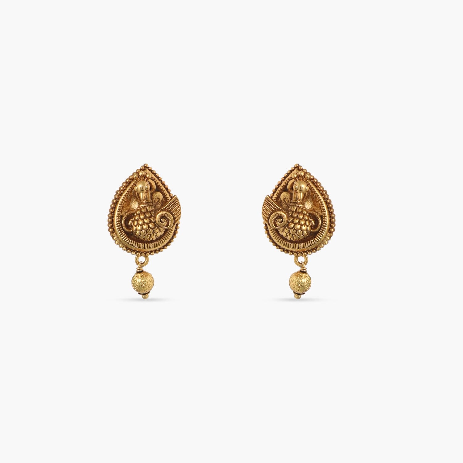 Gold short earrings designs || #2020 Indian gold jewllery || - YouTube