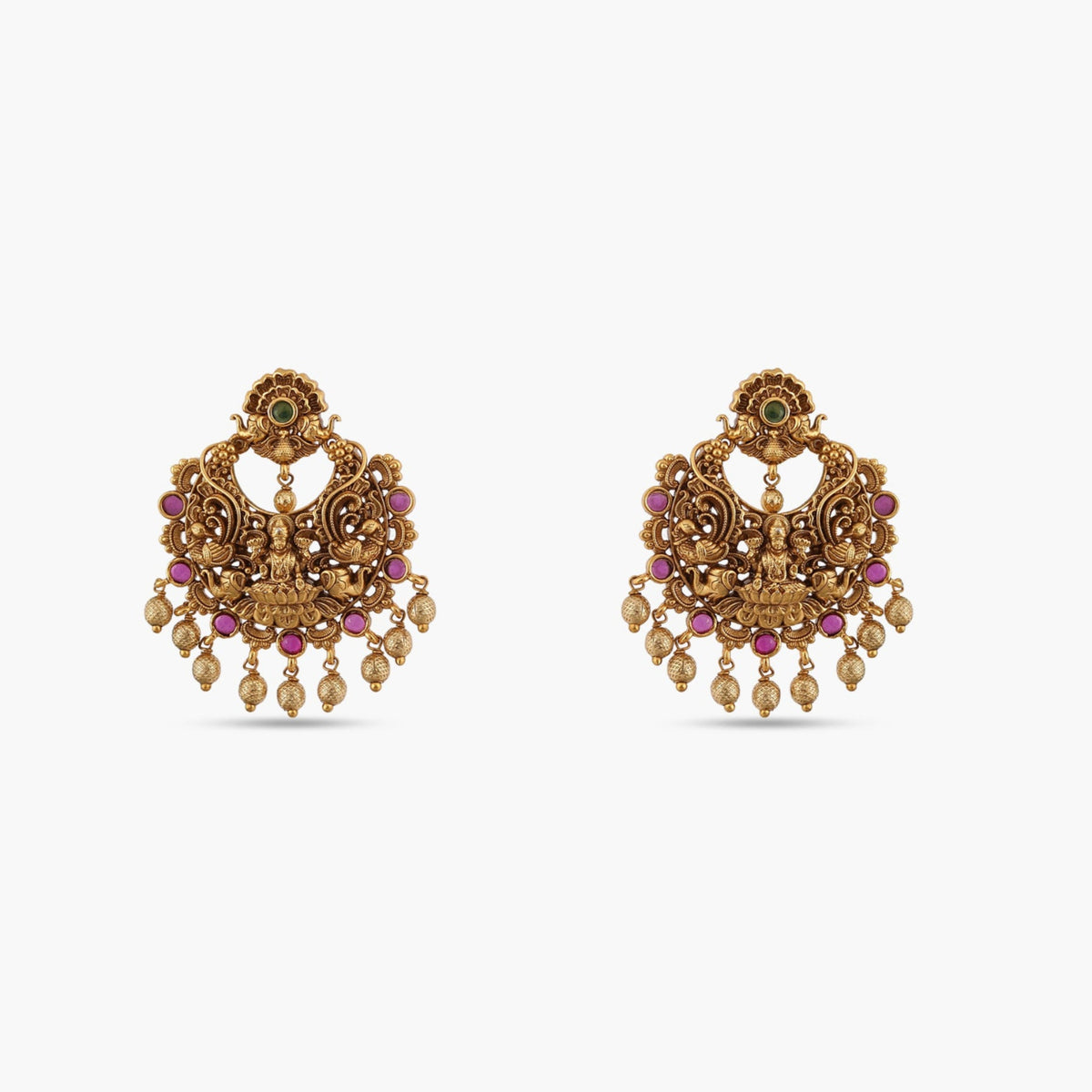 Lakshita Antique Chandbali Earrings