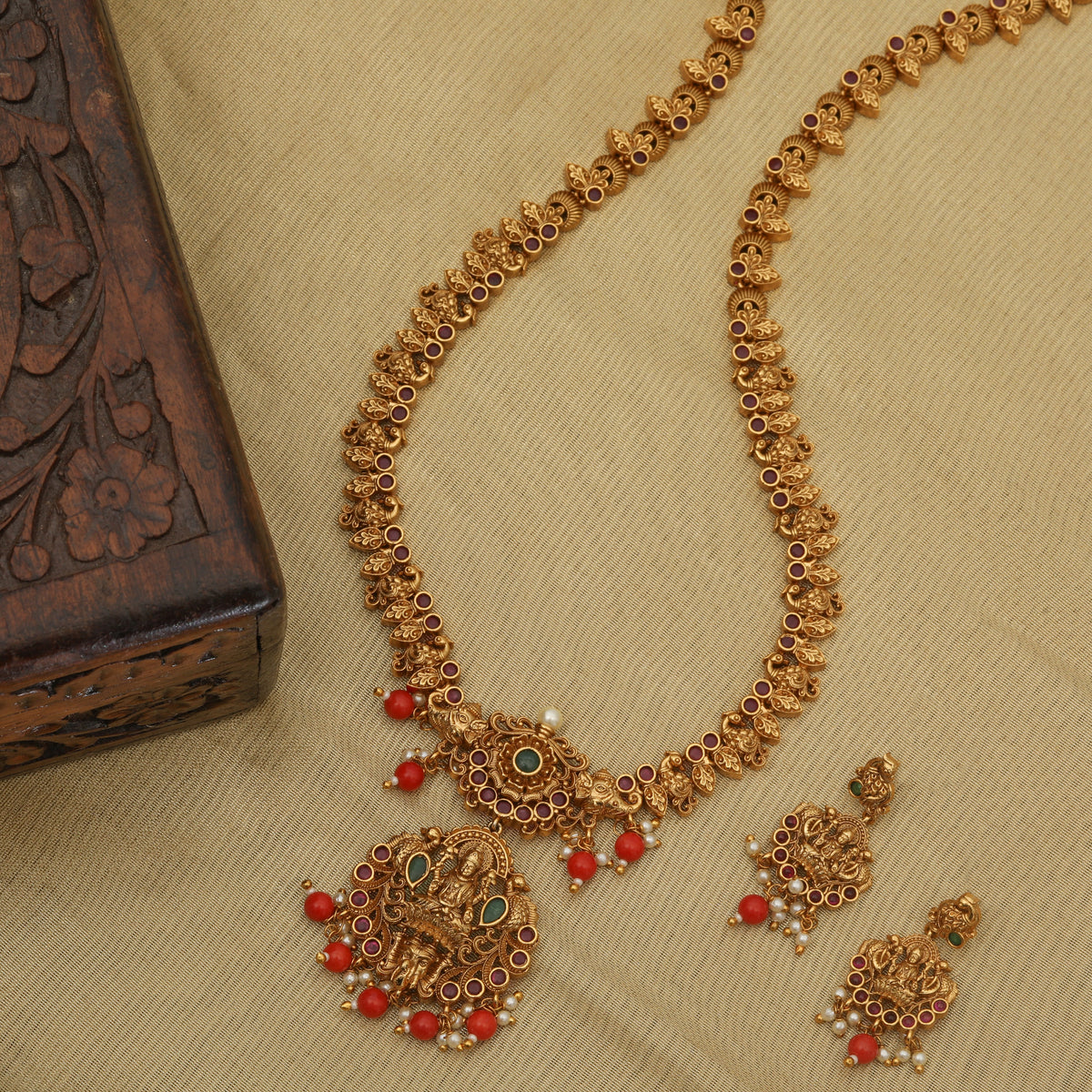 Padmaja Antique Long Necklace Set