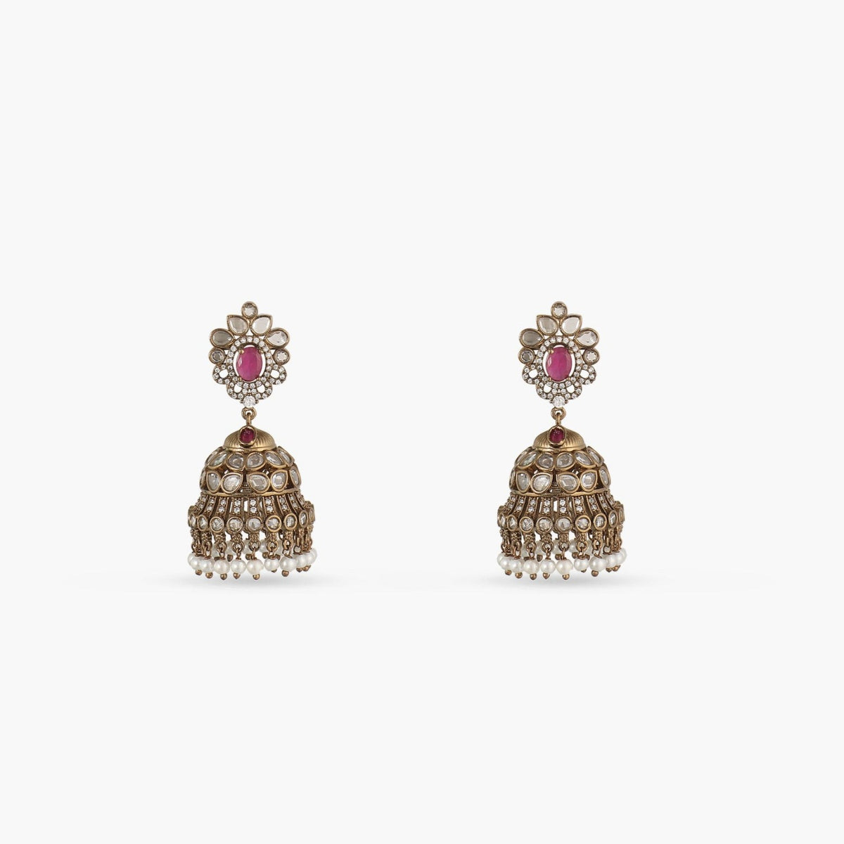 Aatreyi Nakshatra CZ Jhumka Earrings