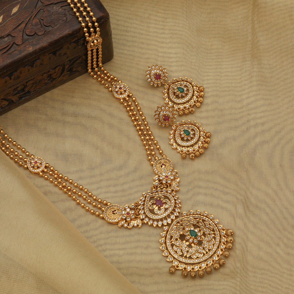 Binal Antique Long Necklace Set