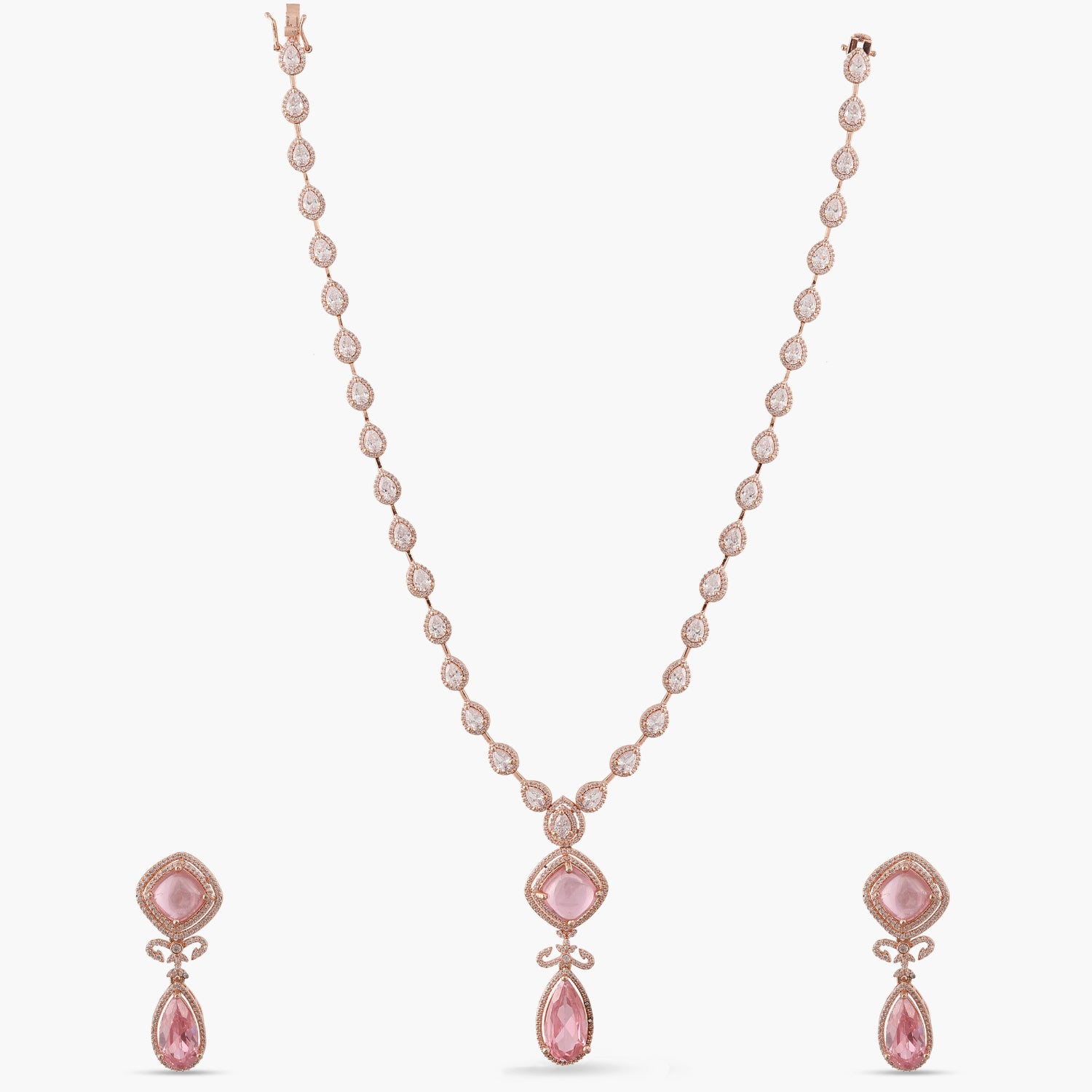 Blush Nakshatra CZ Necklace Set