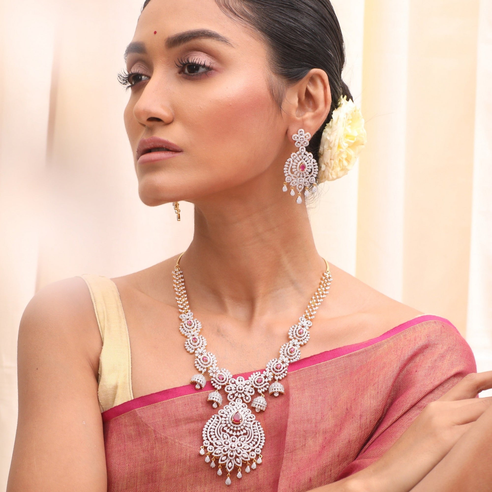 Ananya Nakshatra CZ Necklace Set