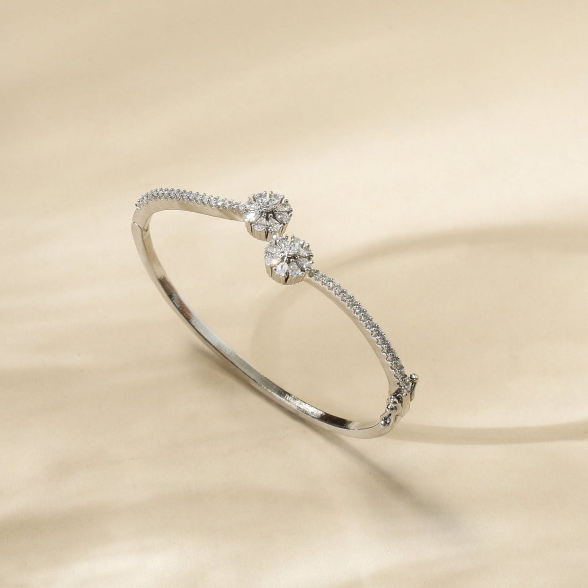 Luna Nakshatra CZ Rhodium Plated Bracelet