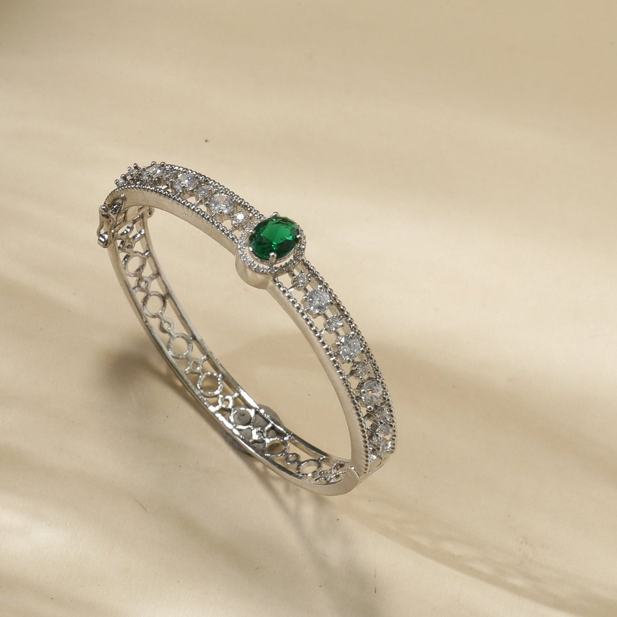 Neelima Nakshatra CZ Green Bracelet