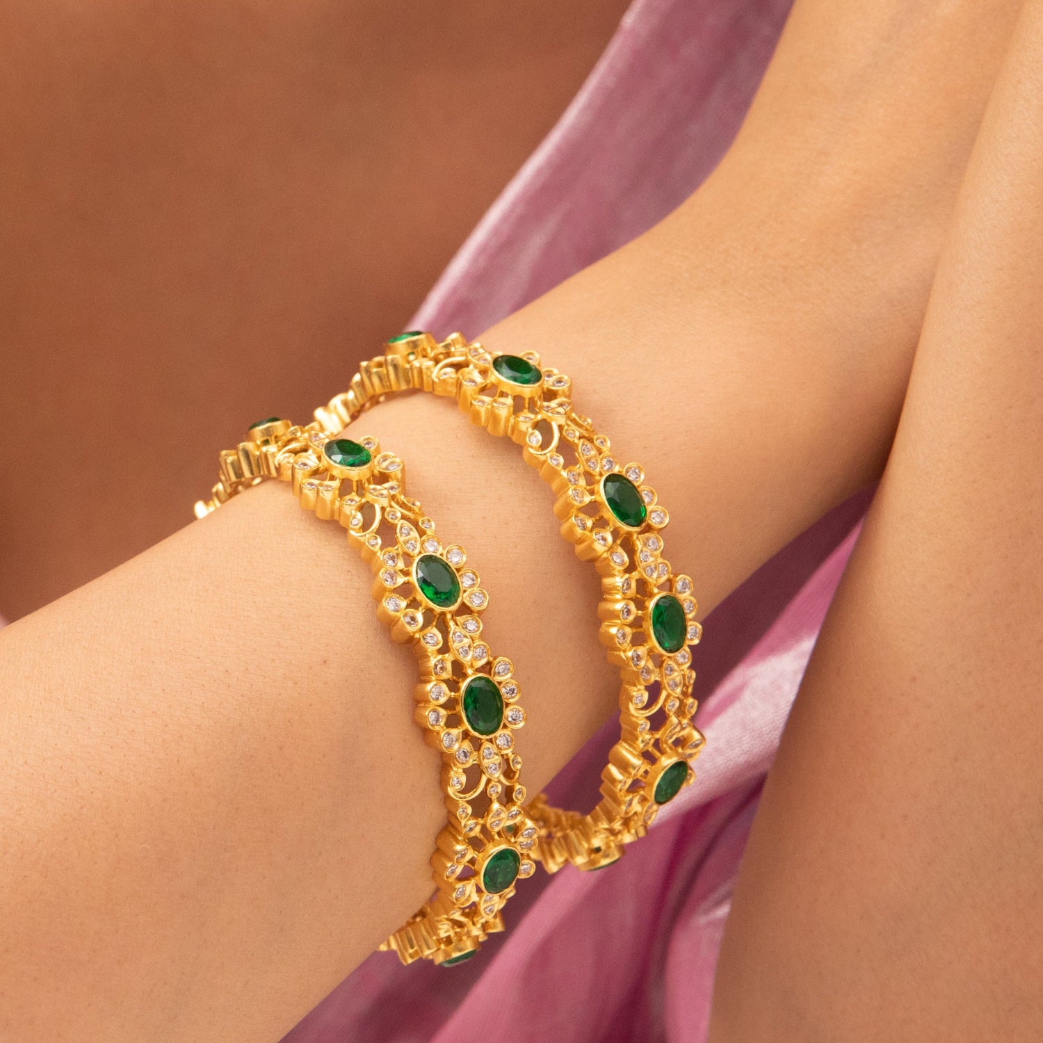 Pranika Nakshatra CZ Bangles