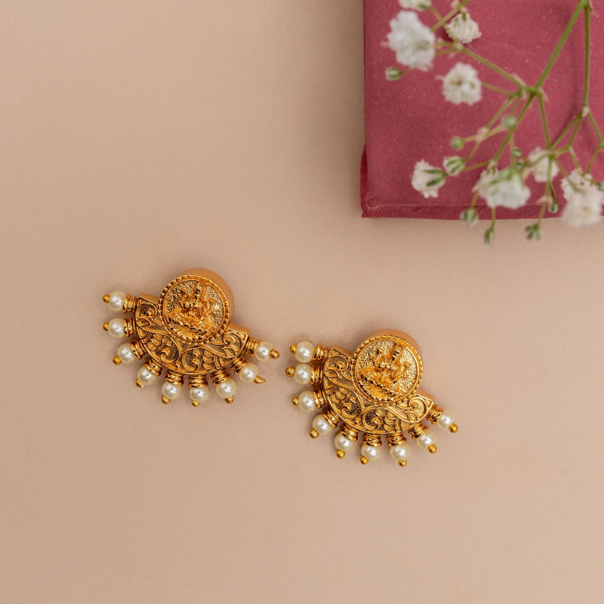 Duti Antique Coin Stud Earrings