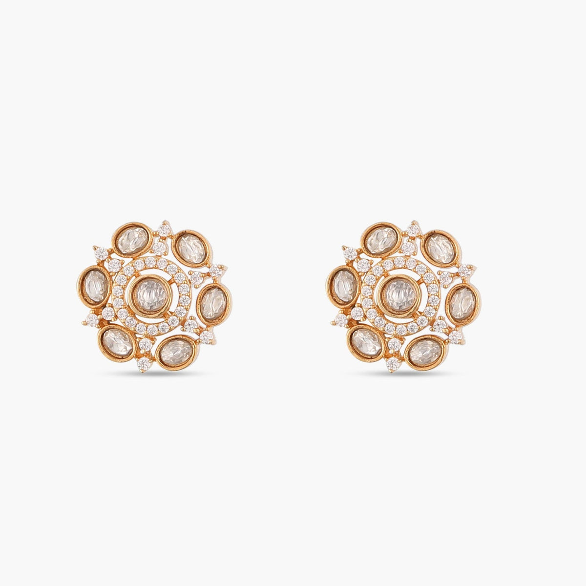 Regal Kundan Stud Earrings