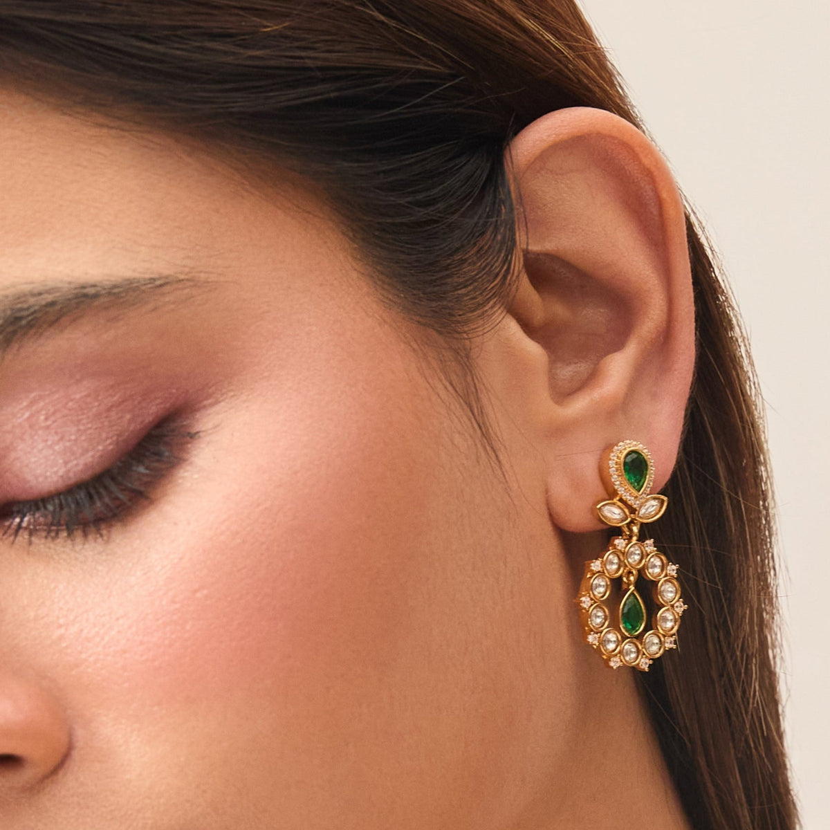 Lush Kundan Earrings