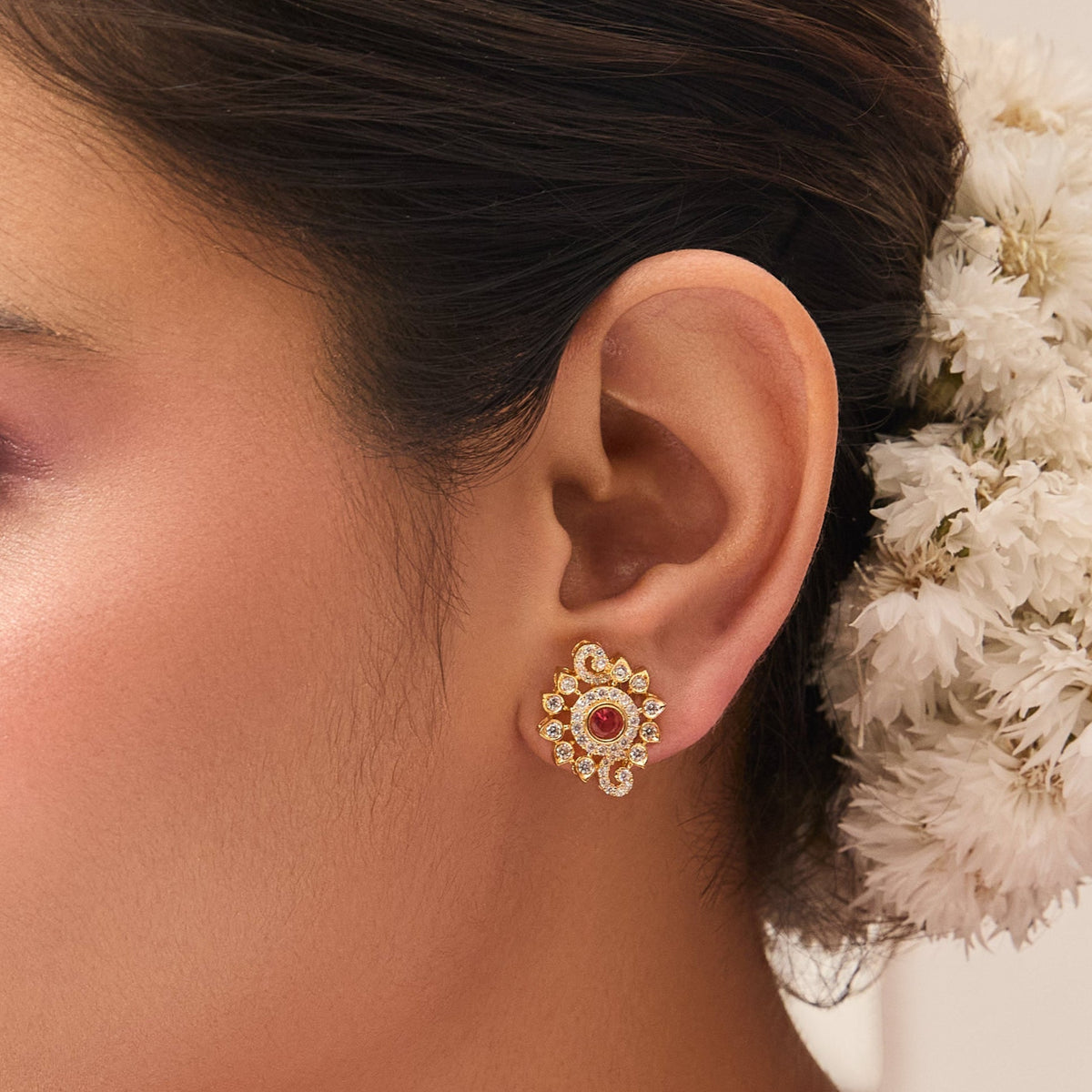 Prisha Nakshatra CZ Stud Earrings