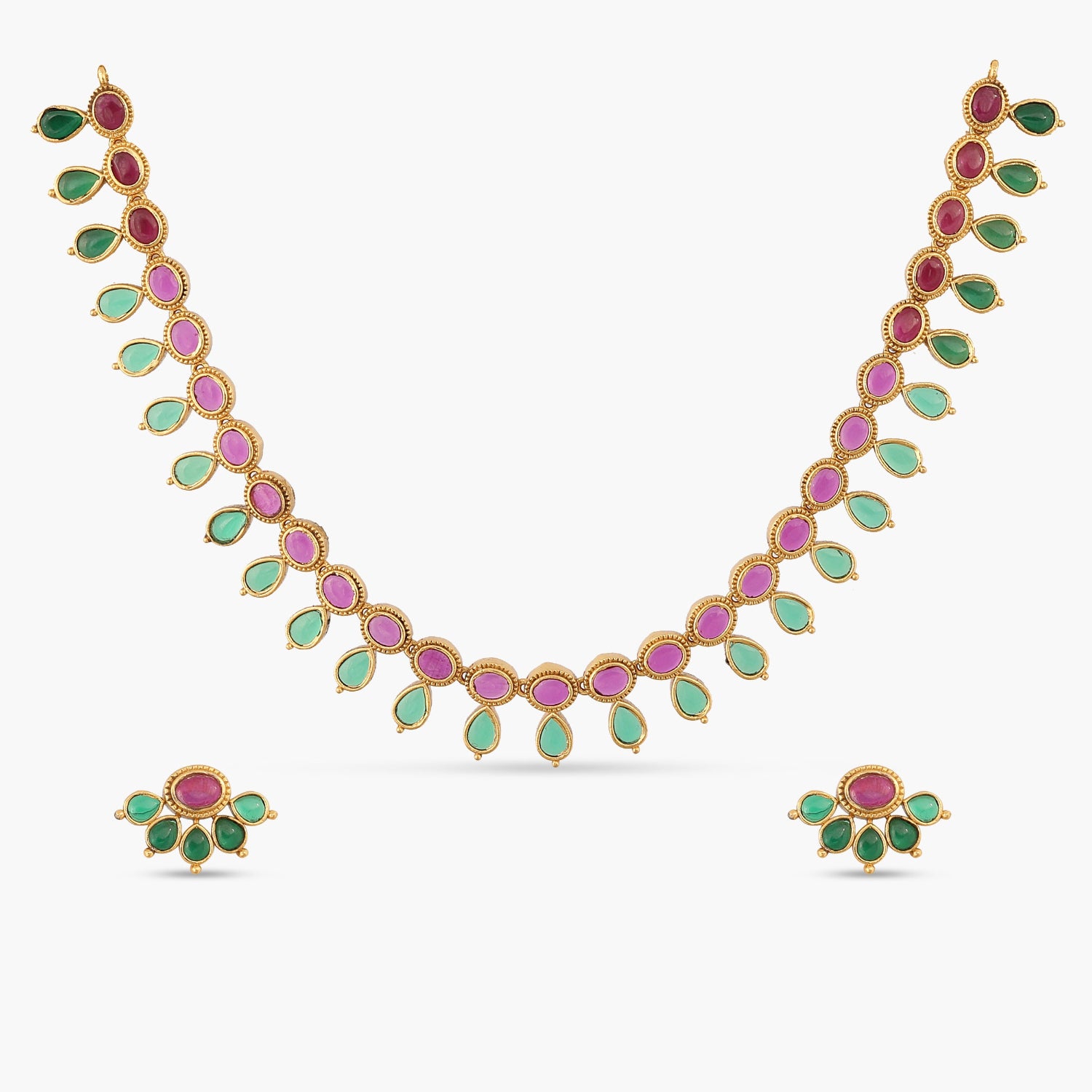 Parama Antique Multi Kempu Necklace Set