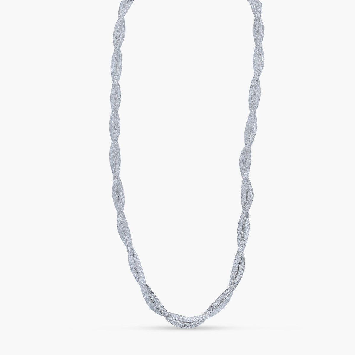 Twisted Mesh Chain Necklace
