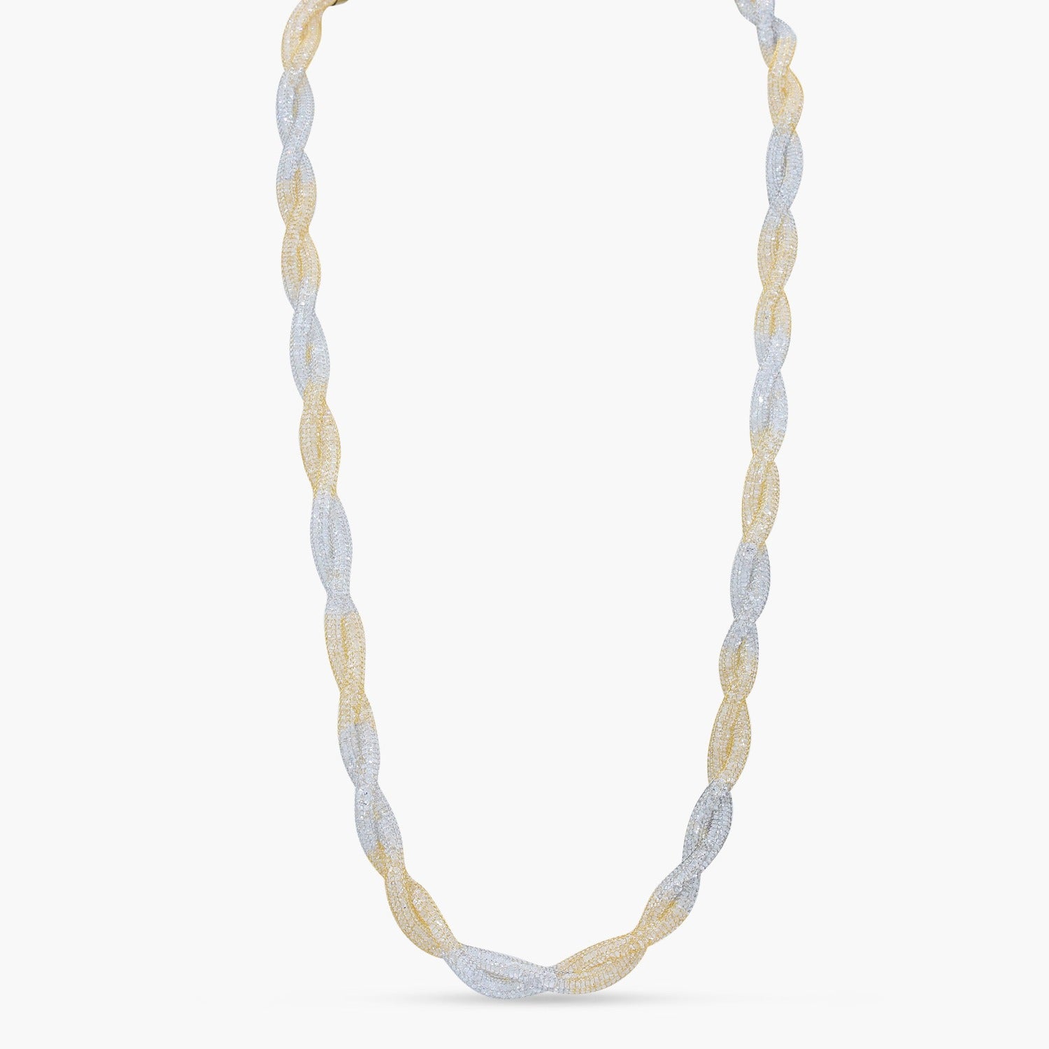 Twisted Mesh Chain Necklace
