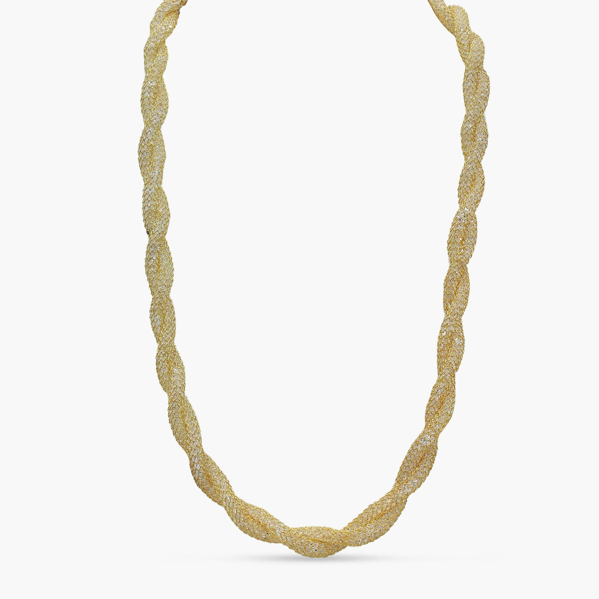 Twisted Mesh Chain Necklace
