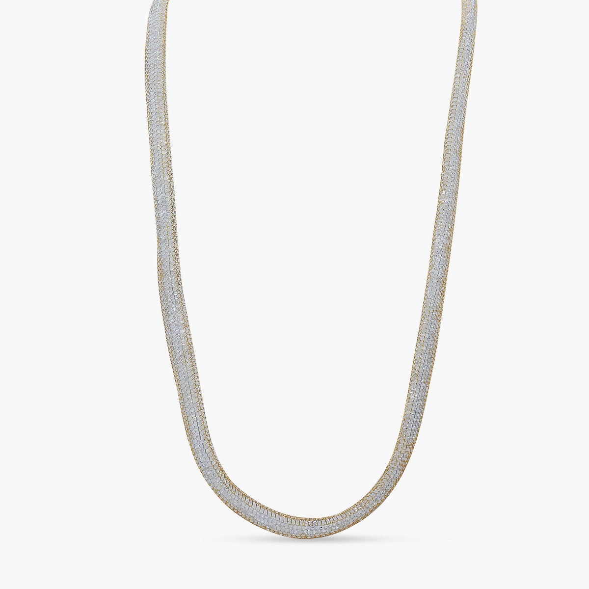 Flat Mesh Chain Necklace