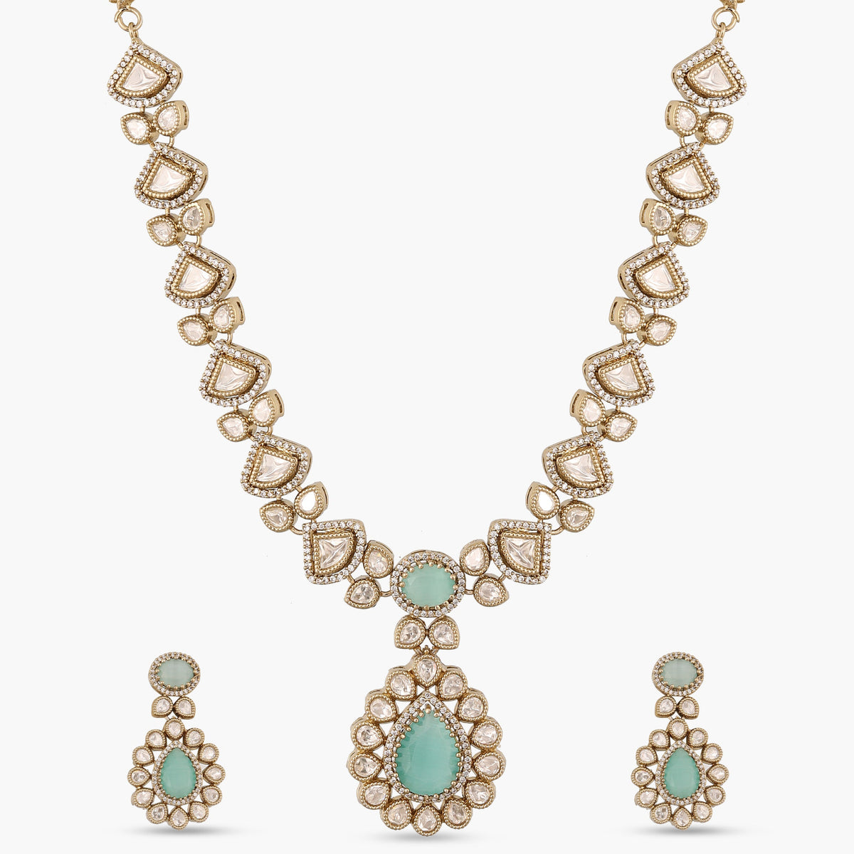 Regal Polki Statement Necklace Set