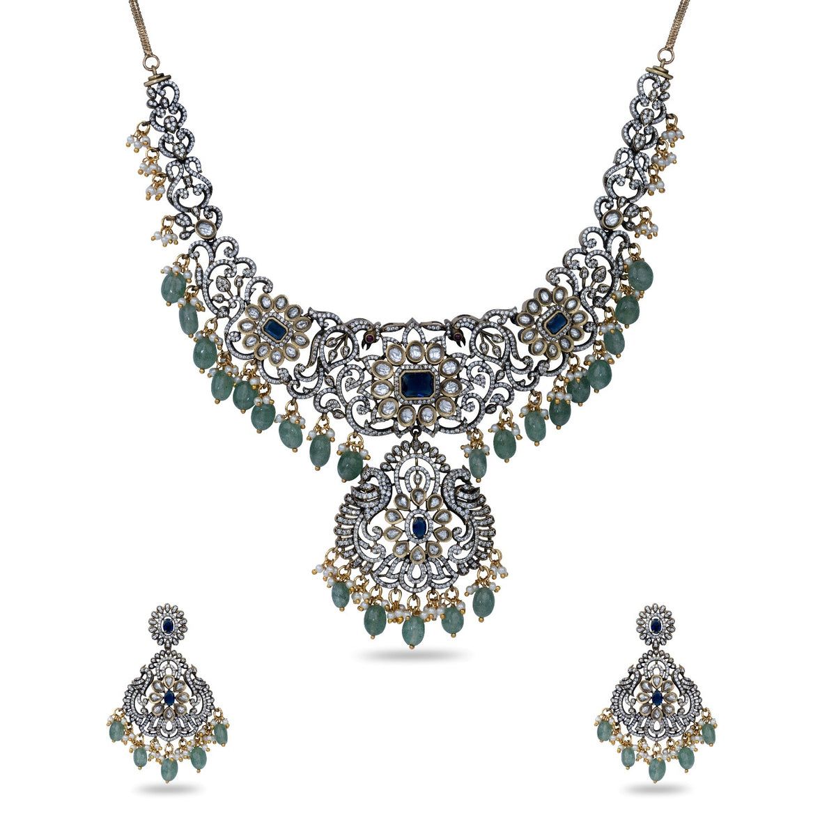 Clara Nakshatra CZ Necklace Set