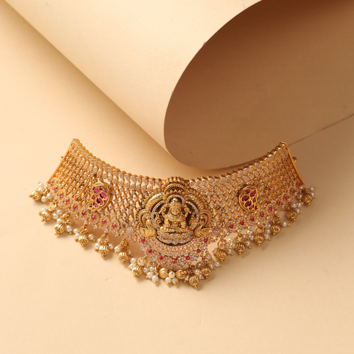 Mrinala Antique Nakshi Choker Set