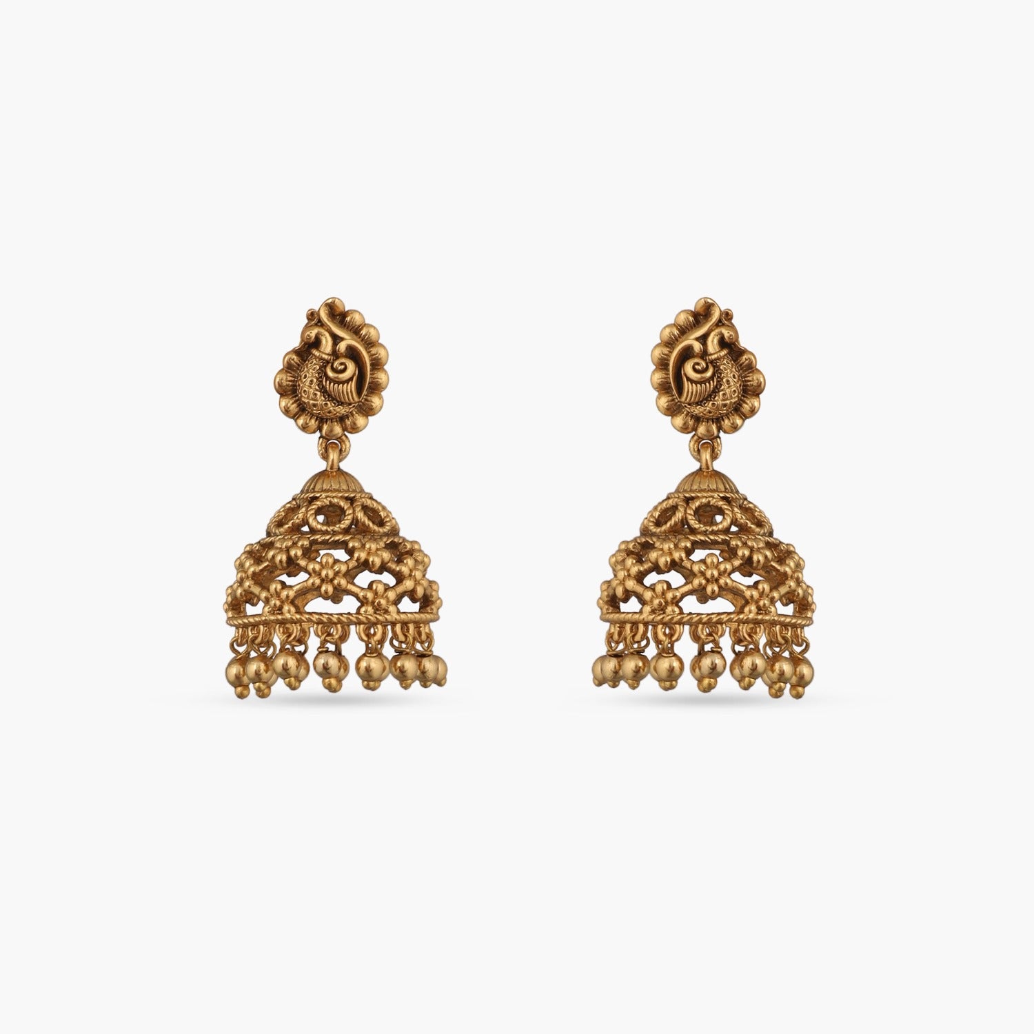 Long Jhumkas Oxidised Earrings – Maharani