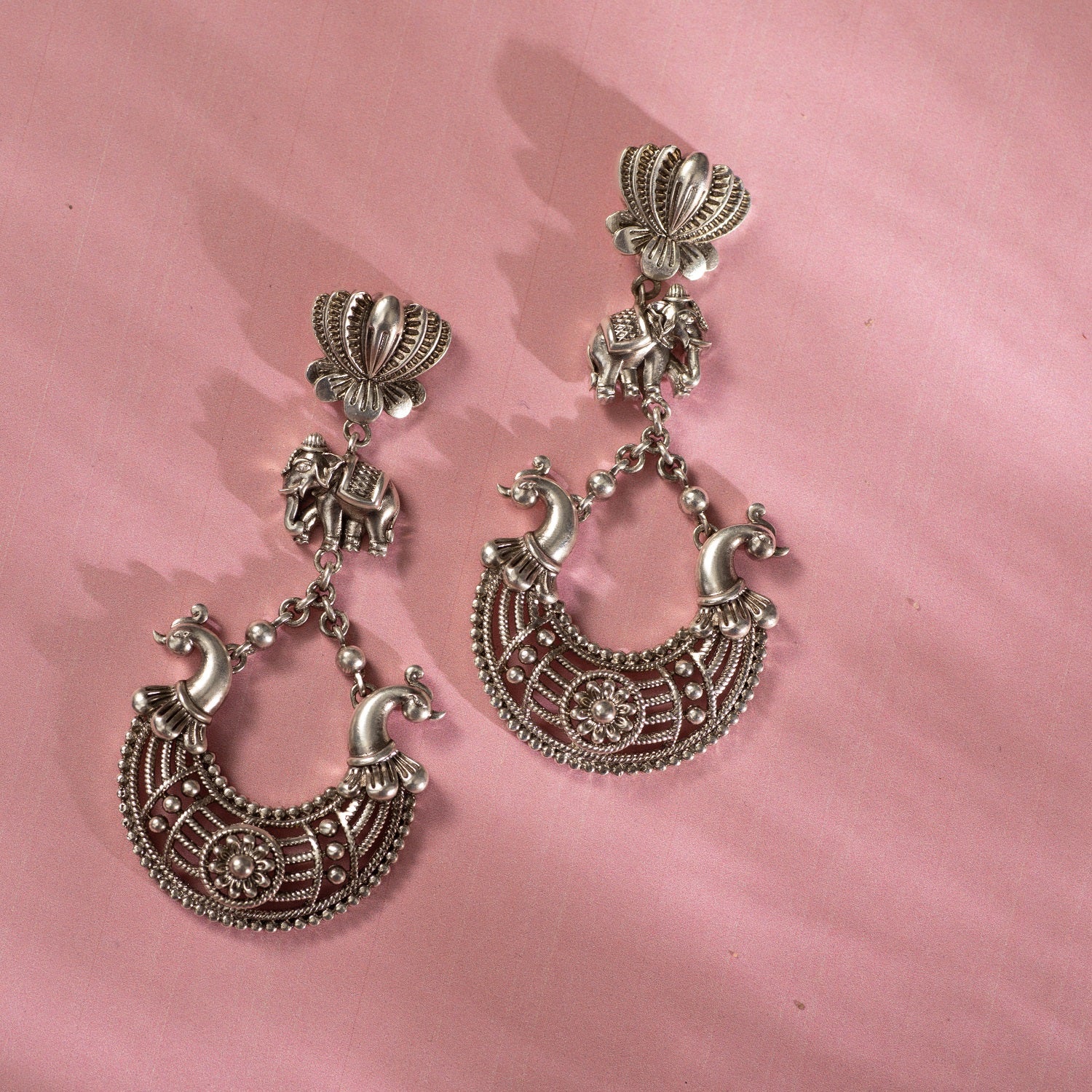 Radhe Shyam Silver Earrings By Moha