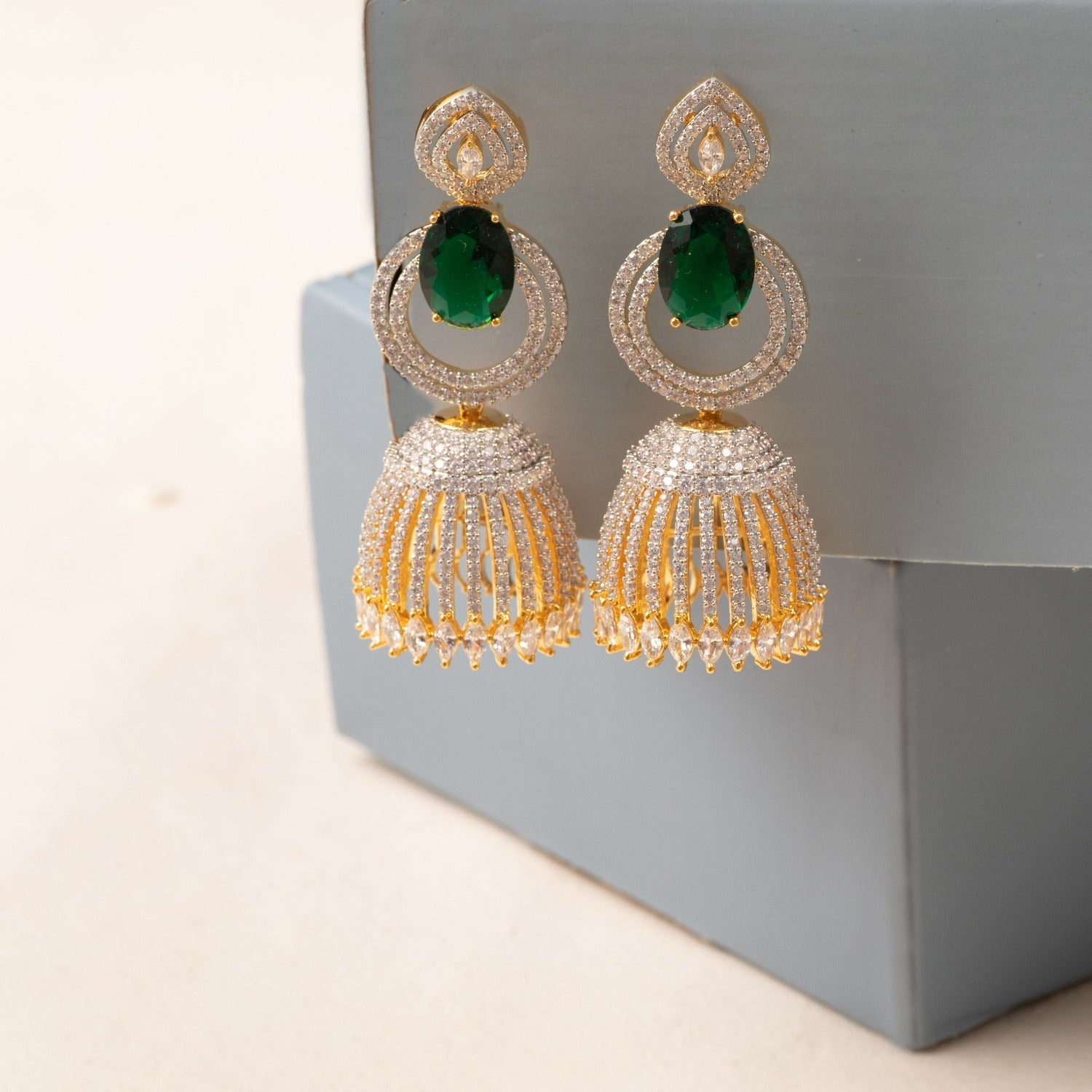 Ab-Laurels - Earrings | Medium CZ Earrings