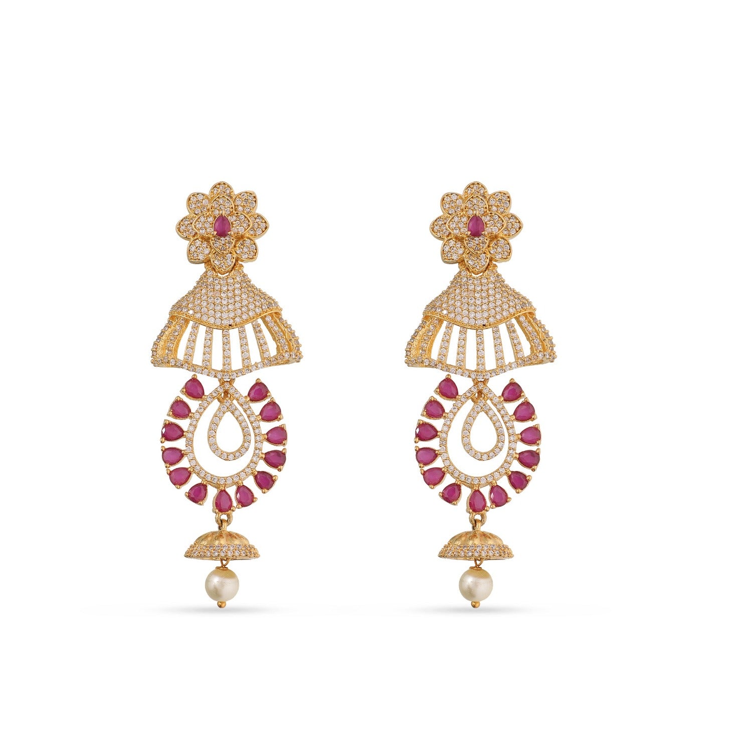 Buy Fancy Gold Earrings Online | Venugopal Gold Palace - JewelFlix