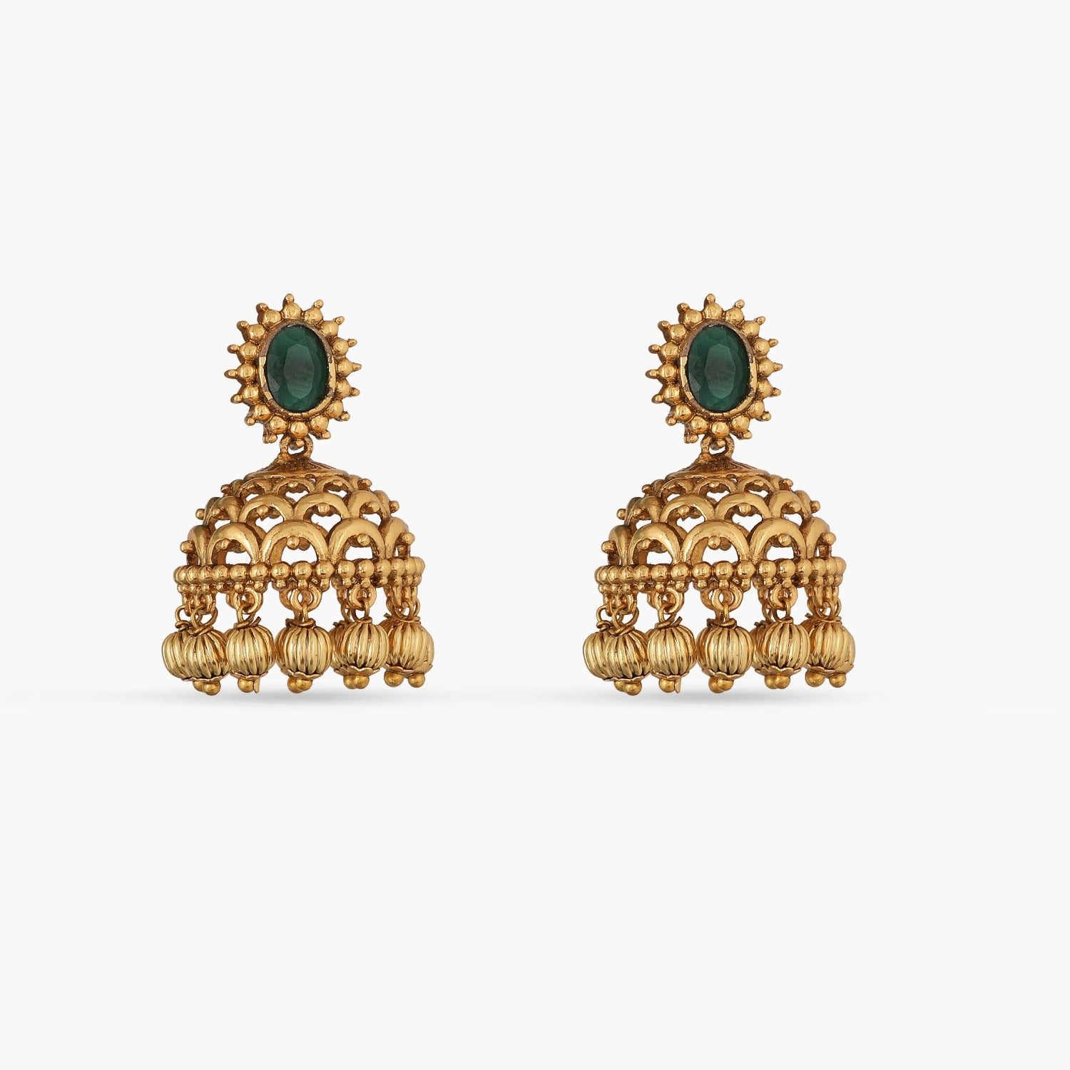 Buy Elegant Birds Design Gold Plated Jhumka Design Online