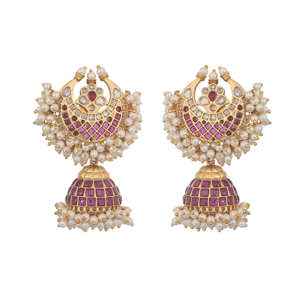 Buy Golden Stud Earrings/Girls and Women Earrings/Size 3 cm at Amazon.in