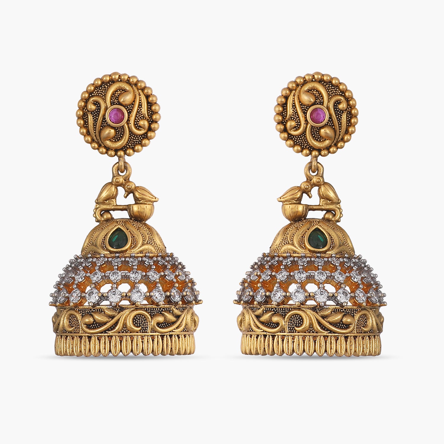 Buy Red Earrings for Women by JEWELZ Online | Ajio.com