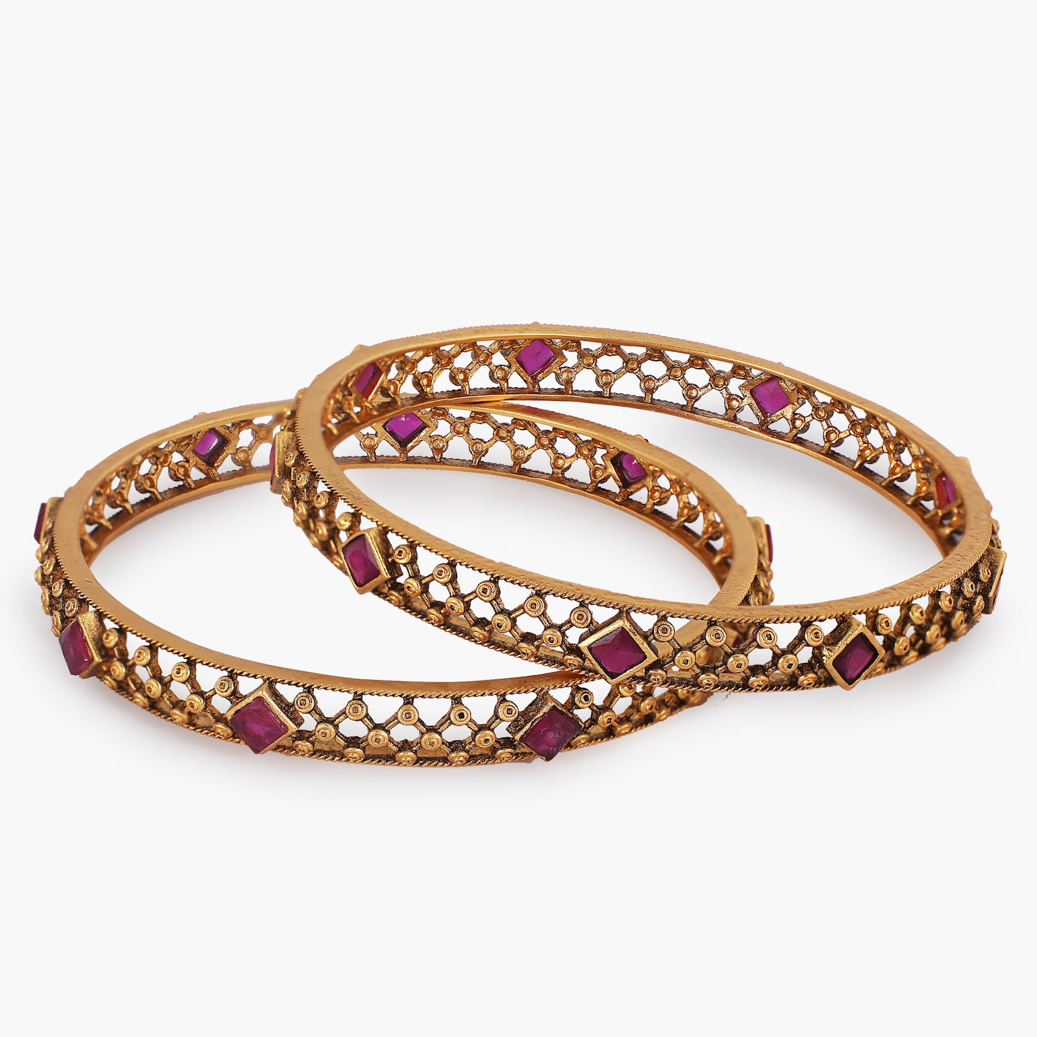 Buy Ruby Bangle in India  Chungath Jewellery Online Rs 14949000
