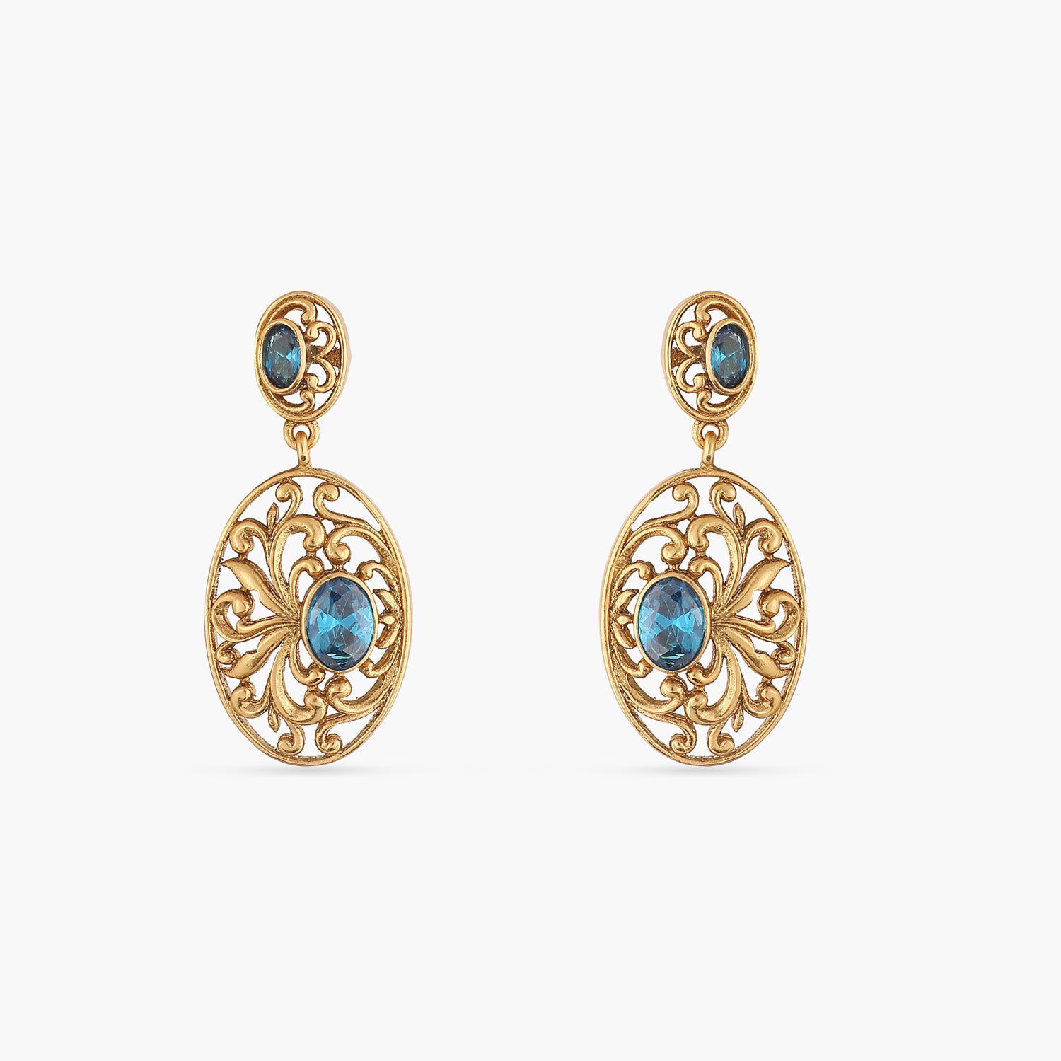 London Blue Topaz 14kt Yellow Gold Earrings | Costco