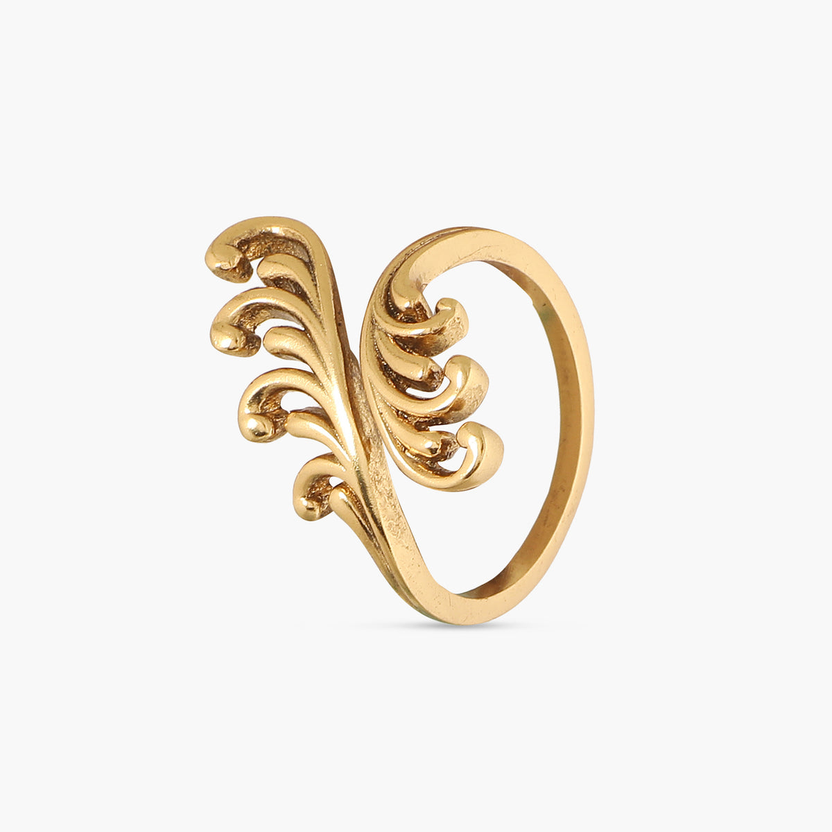 Soyala Gold Plated Tribal Ring