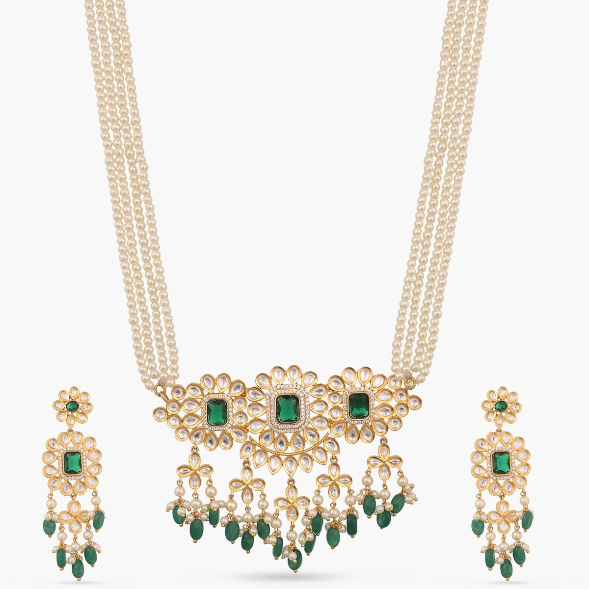 Anjana Kundan Necklace Set