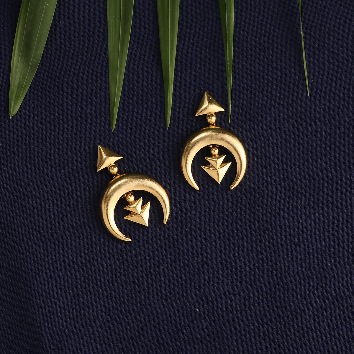 Cora Gold Plated Tribal Earrings