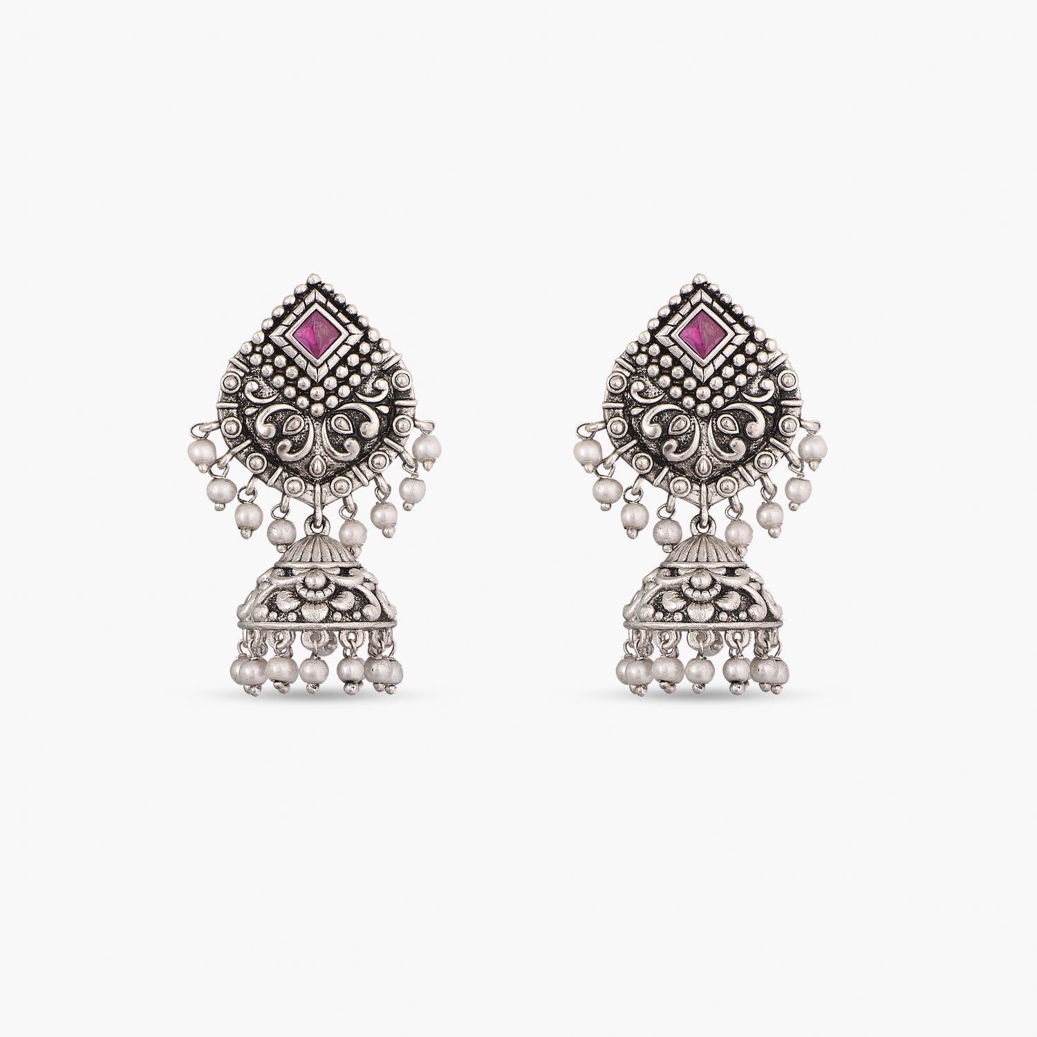 Metal Alloy Oxidised Jhumka Earrings at Rs 145/piece in Mumbai | ID:  25924332373