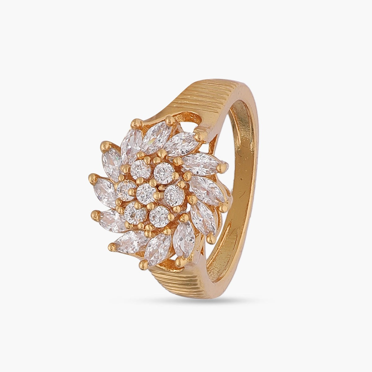 Siraj Floral CZ Ring