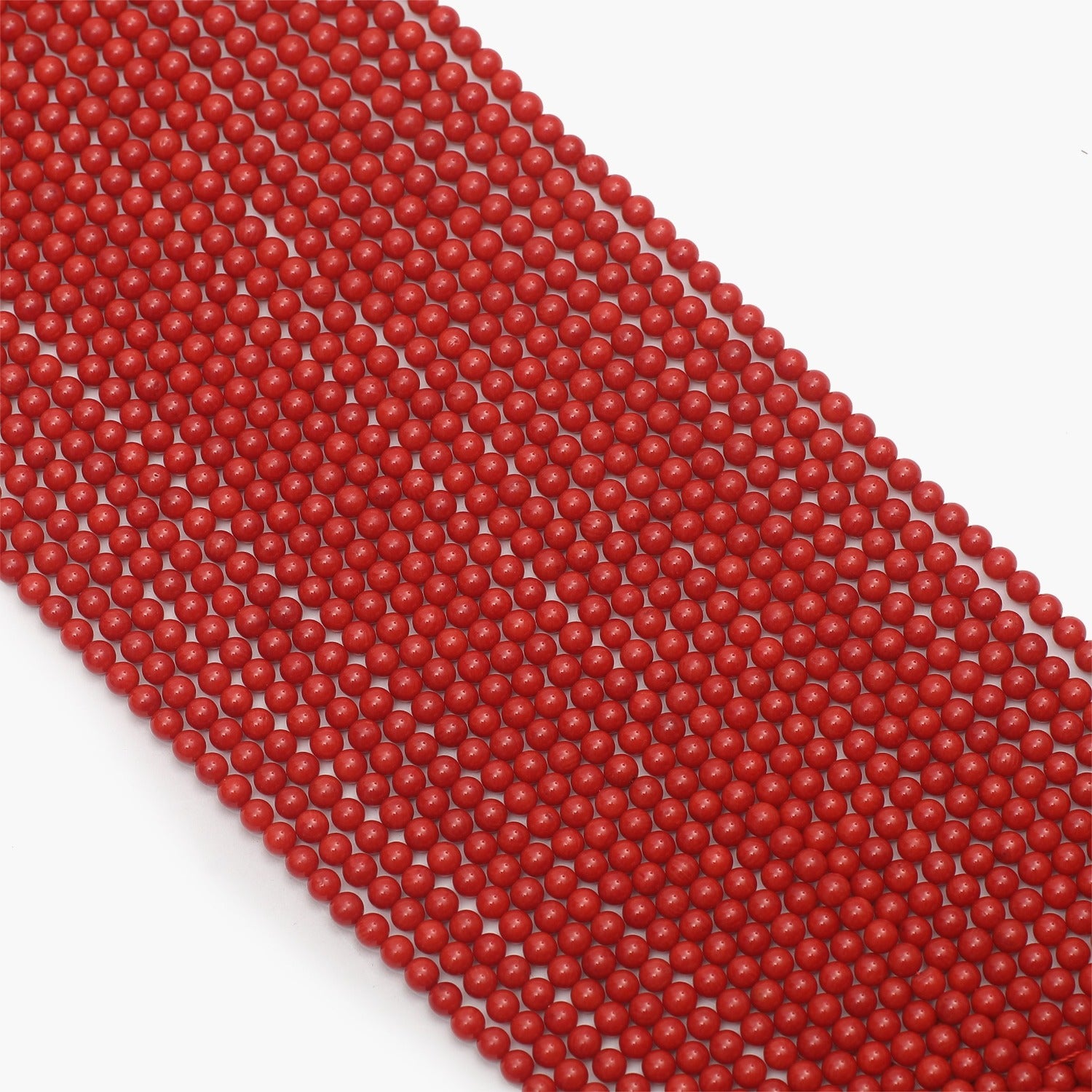 Buy Taiwan Red Coral Semi Precious Gemstone Beads 5mm